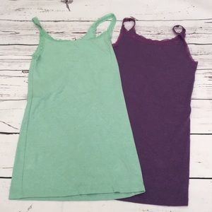 NWOT Old Navy lace trimmed tanks